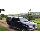 EXTRA LOT: A Toyota Hilux 280 VX , 2004, blue. A believed mileage of just under 114,000. The Hilux