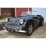 A 1961 Triumph TR3A registration number 617 UXY, chassis number 3TS81174L, engine number