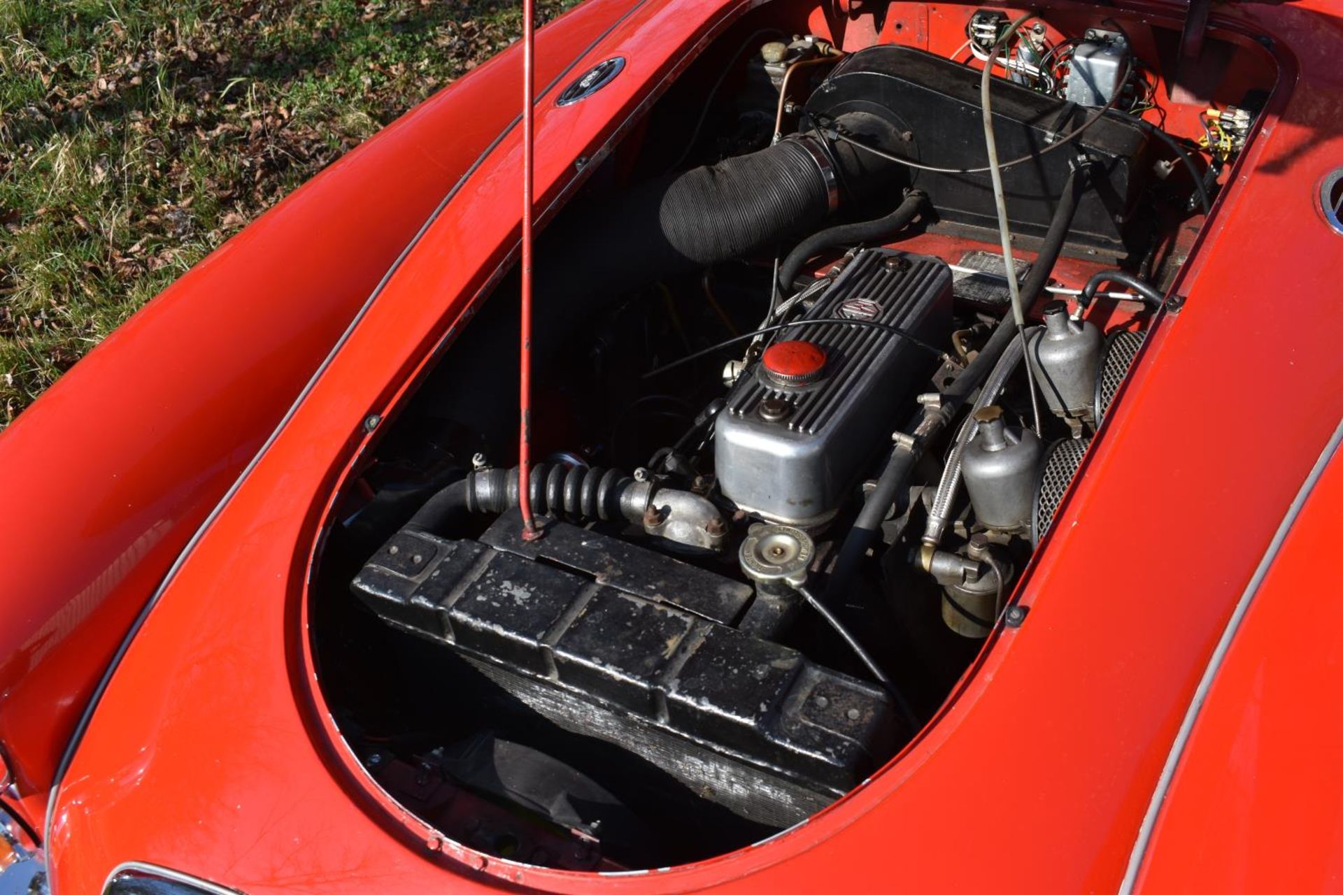 A 1956 MG A Roadster 1500, registration number 901 EKX, Chariot red. The all new MG A was launched - Image 3 of 6