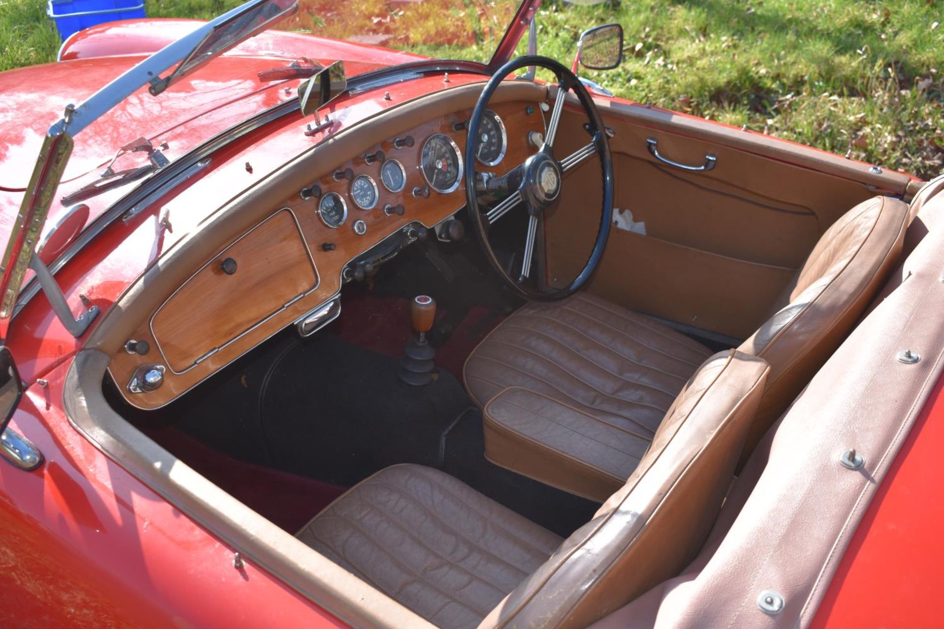 A 1956 MG A Roadster 1500, registration number 901 EKX, Chariot red. The all new MG A was launched - Image 2 of 6