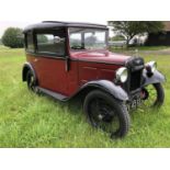 A 1933 Austin 7 box saloon, registration number WV 4333, chassis number B8-8397, engine number