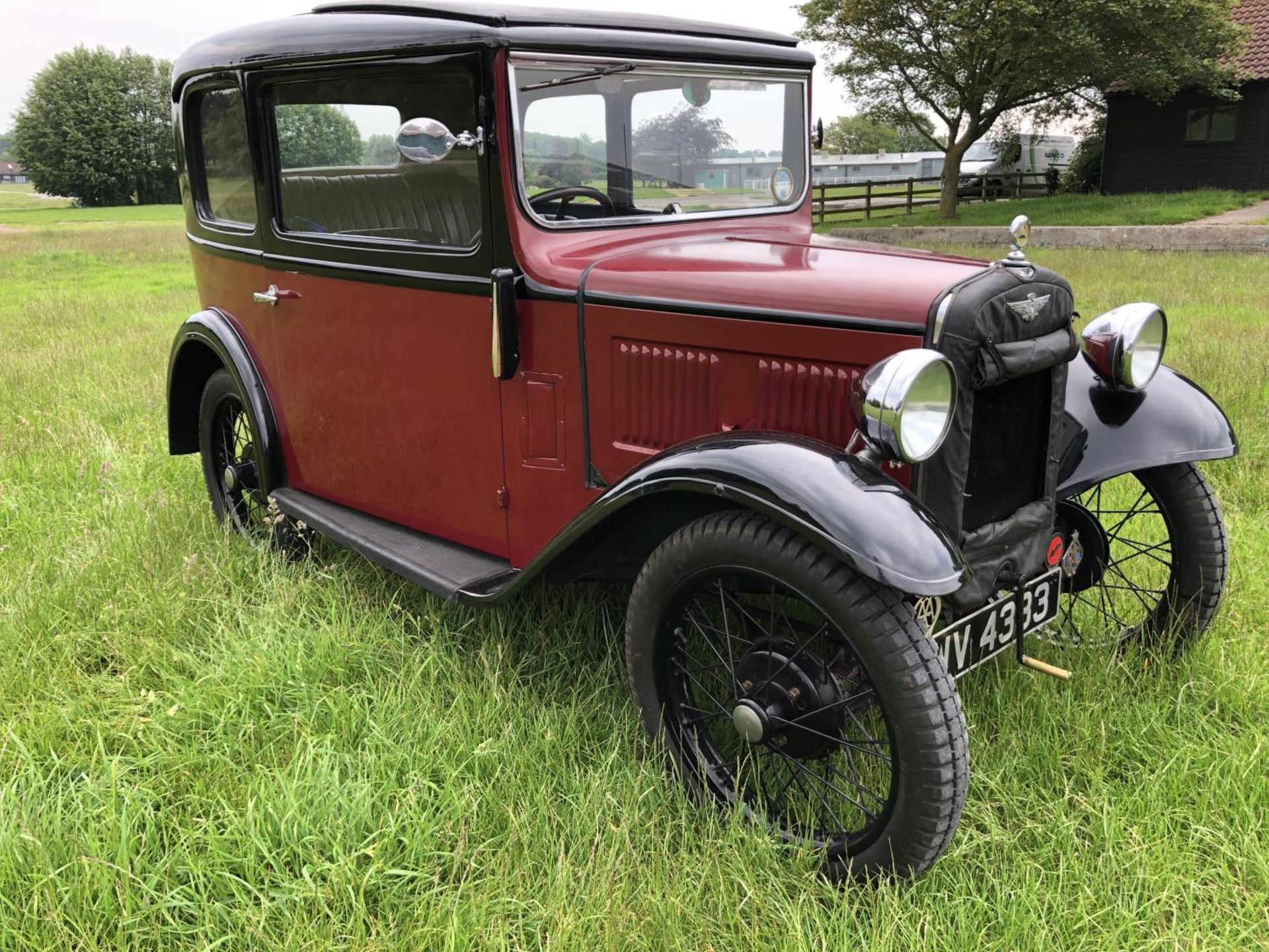 A 1933 Austin 7 box saloon, registration number WV 4333, chassis number B8-8397, engine number