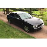 EXTRA LOT: A 2002 BMW 735i , registration number NU52 WYF, black. The 735i is offered for auction