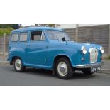 EXTRA LOT: A 1963 Austin A35 van, registration number AFW 931A, Florentine blue. Fitted with side w
