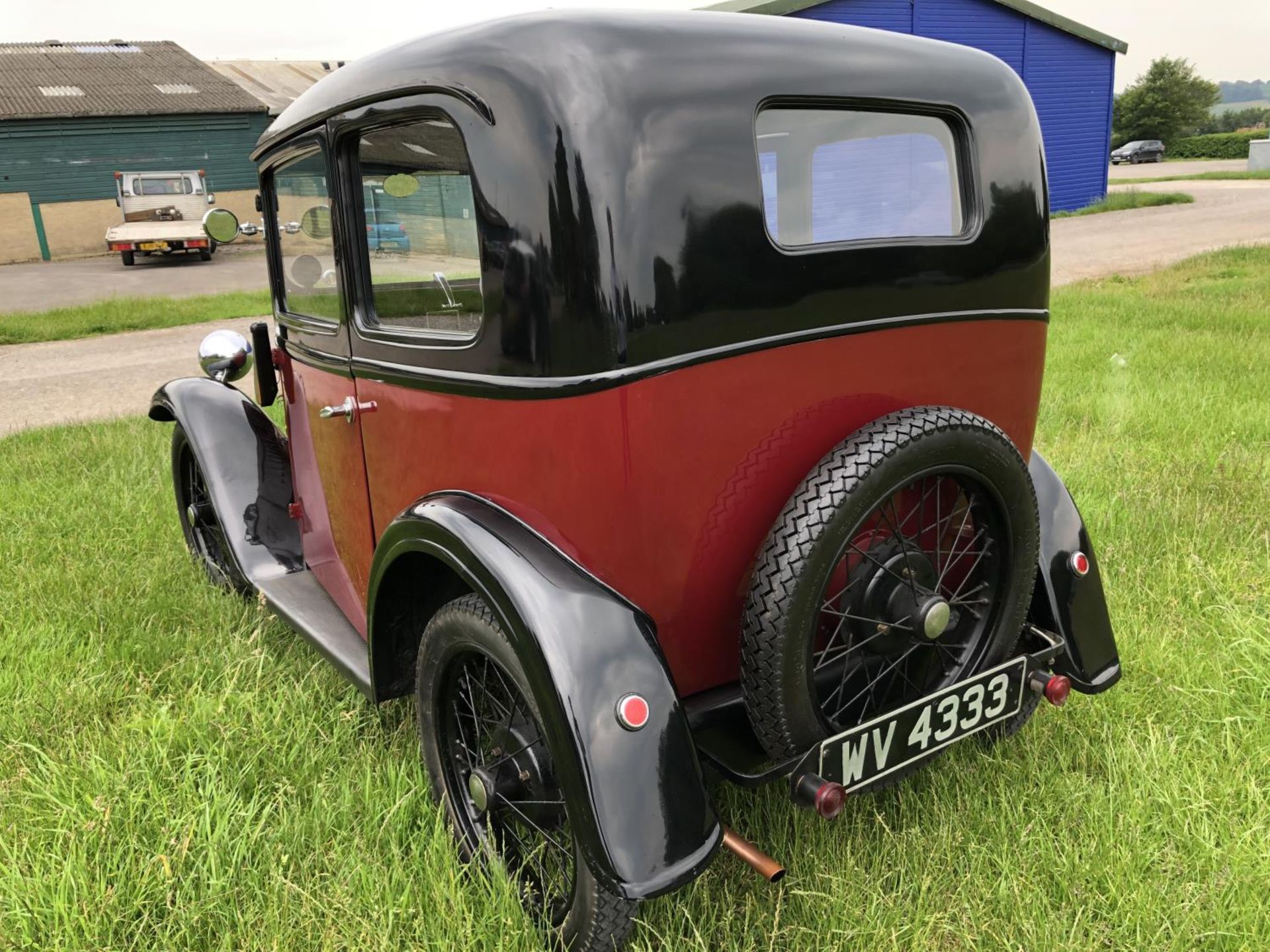 A 1933 Austin 7 box saloon, registration number WV 4333, chassis number B8-8397, engine number - Image 3 of 6
