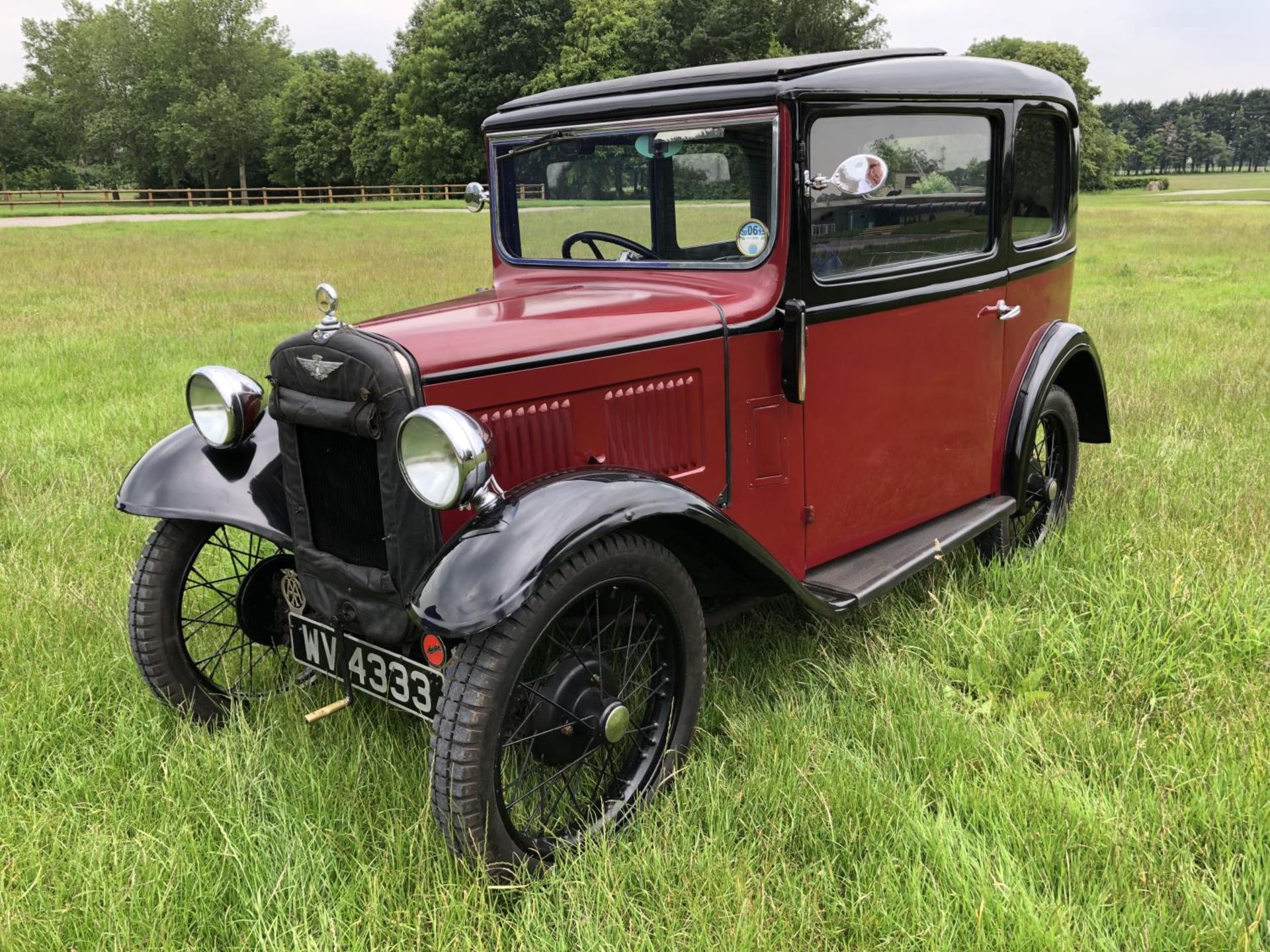 A 1933 Austin 7 box saloon, registration number WV 4333, chassis number B8-8397, engine number - Image 2 of 6