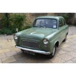 A 1958 Ford Anglia 100E, registration number VFO 682, chassis number TC/609/AD, engine number 100E/