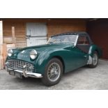 A 1961 Triumph TR3A, registration number 419 JHU, chassis number TS76653 O, engine number TS76710,