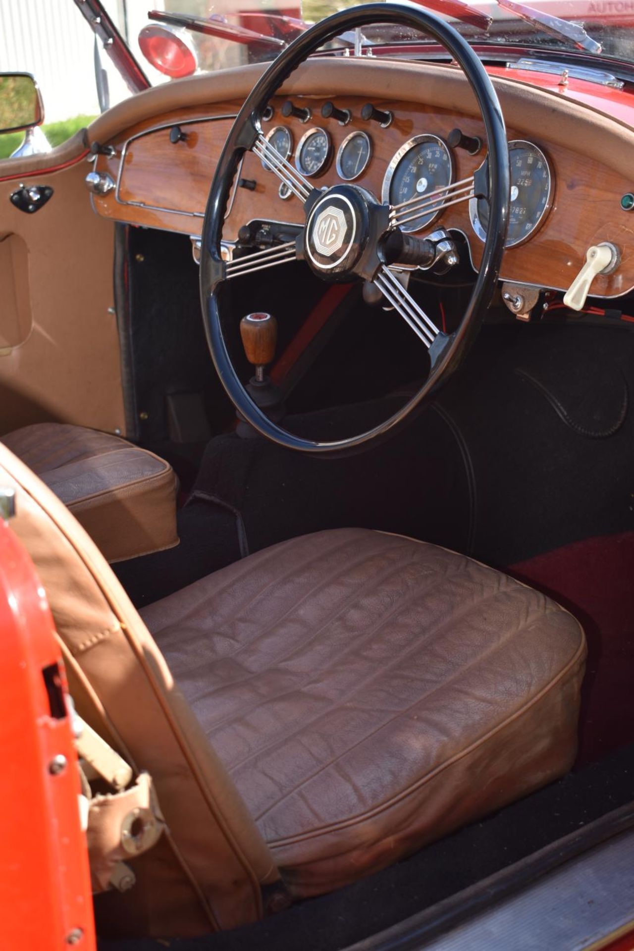 A 1956 MG A Roadster 1500, registration number 901 EKX, Chariot red. The all new MG A was launched - Image 5 of 6