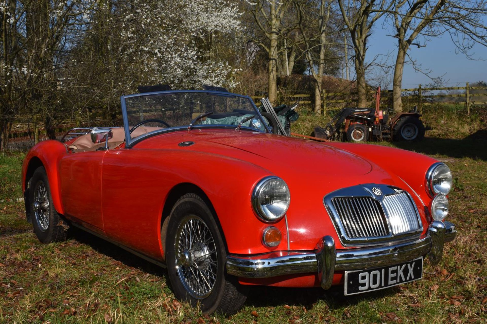 A 1956 MG A Roadster 1500, registration number 901 EKX, Chariot red. The all new MG A was launched - Image 6 of 6