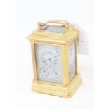 A miniature carriage timepiece, 10 cm high Modern