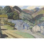 Arthur Henry Andrews, a lake district farm, oil on canvas, signed, 45 x 60 cm