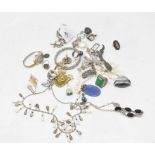 **Revised estimate** Assorted silver coloured metal jewellery, and other assorted jewellery (qty)