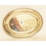 A Christofle sterling silver Reese Design oval dish, approx. 24.7 ozt, 29 cm wide Report by GH There