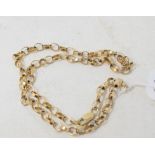 **Revised estimate** A 9ct gold link necklace, approx. 13.6 g