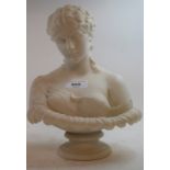 A Parianware bust, of Clyte, 27 cm high Report by GH Very small firing crack to the back of the