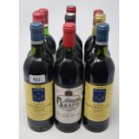 A bottle of Chateau Smith Haut Lafitte Grand Cru, 1983, a bottle of Chateau Gazin Cotes De Bourg,