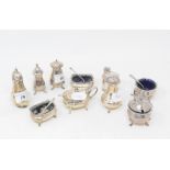 Assorted silver condiments (qty)