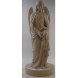 A Mintons Parianware figure, of an angel, impressed mark to base, 32 cm high Report by GH A few