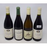 Two bottles of La Vigne Duclos Sancerre, 1996, another bottle of Sancerre and a bottle of Quincy,