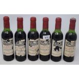 Six half bottles of Chateau Fombrauge Saint-Emilion Grande Cru, 1978 (6)