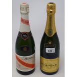 A bottle of Bollinger, 1988, and a bottle of Mumm Gordon Rouge 1982 (2)