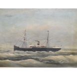 English school, the steam vessel Penelope, oil on canvas, 41.5 x 54 cm