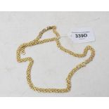 **Revised estimate**A 9ct gold link necklace, with additional links, approx. 29.6 g