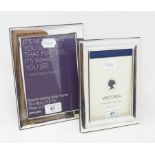 Two modern silver photograph frames (2)