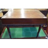 A Victorian mahogany commode stool, 62 cm wide