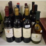 Two bottles of Selection Du Causse Malbec, 1999, and 14 other bottles (16)