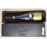 A magnum of Devaux champagne, NV, cased No barcode on the reverse.