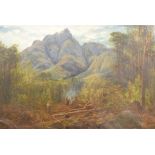 William Henry Simpson, woodland clearance, South Africa, oil on canvas, signed, 60.5 x 92 cm