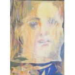 Patricia Dearden, Girl in a Pub, acrylic on canvas board, signed and dated '92, 38.5 x 28