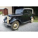 A 1935 Austin 10/4 Lichfield saloon, registration number CMV 131, chassis number G72498, engine