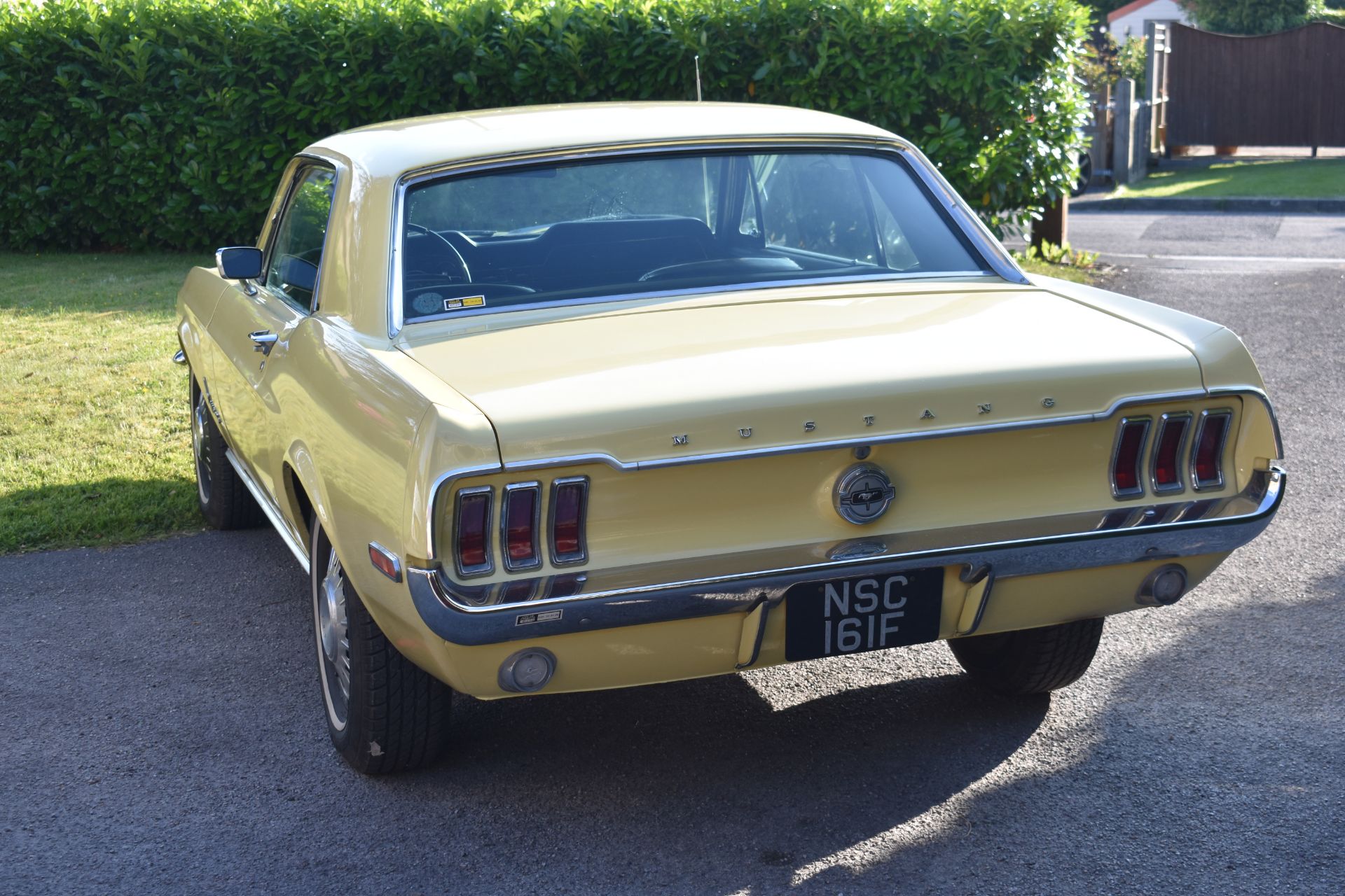 A 1968 Ford Mustang coupé 289 V8, registration number NSC 161F, chassis number 8R01C150713, engine
