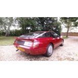 A 1990 Renault Alpine GTA V6, registration number G100 UNB, red. Introduced in 1984, the GTA was the