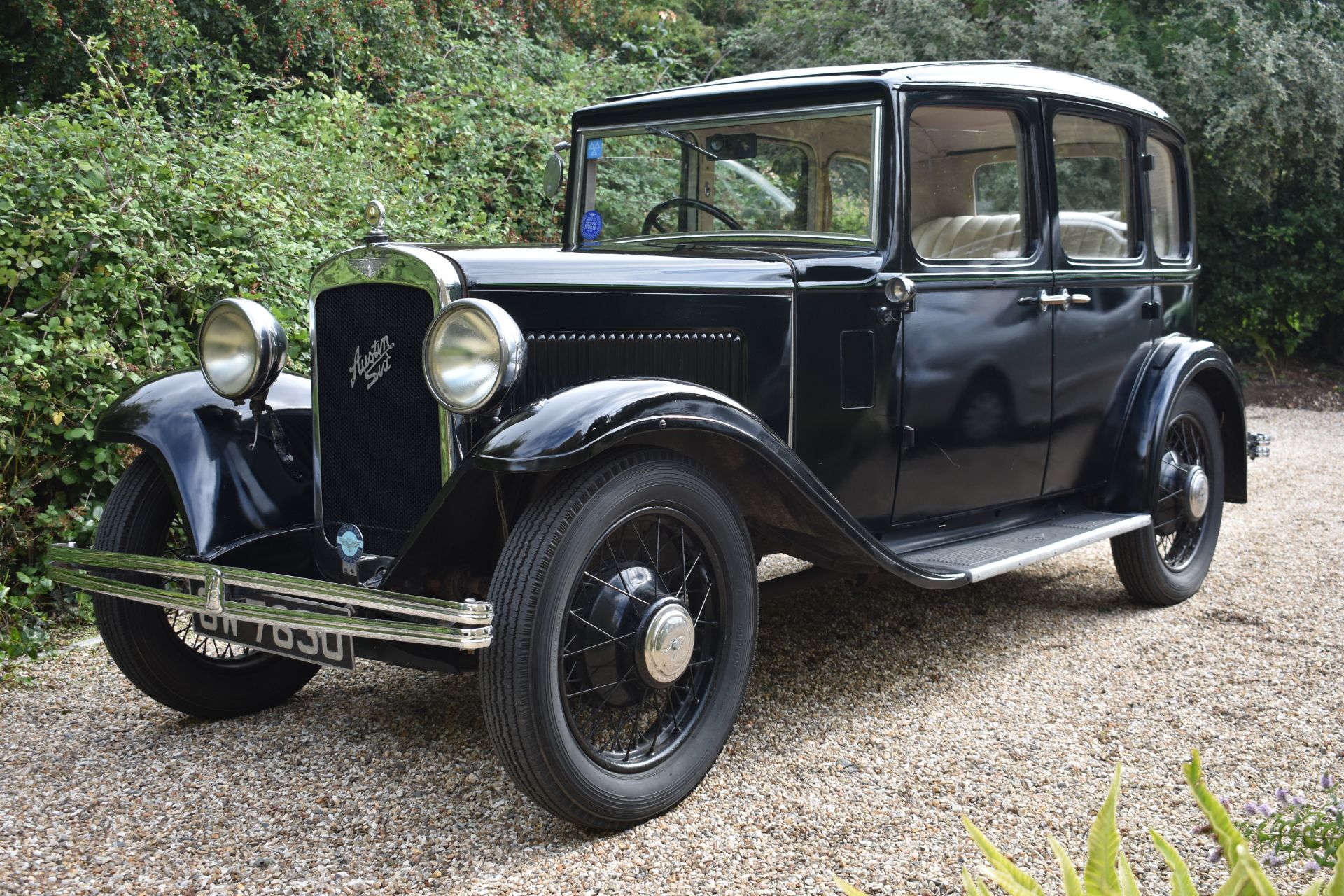 A 1932 Austin 12/6 Harley saloon, registration number GW 7830, chassis number 11423, engine number