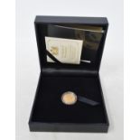 A South African gold 10th kruggerand, 2017, boxed with certificate