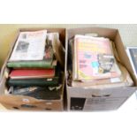 Assorted world stamps, in albums, loose and on sheets (2 boxes)