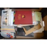 Assorted Royal Mail presentation packs, first day covers, and other assorted stamps, boxed