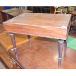 A Victorian mahogany commode stool, 62 cm wide