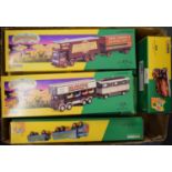 A group of Corgi Classics Showmans range lorries and wagons, all boxed (box)