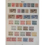 A group of Nauru overprint stamps, 1916-1948, mainly mint on pages, including 1916-23 set of 11