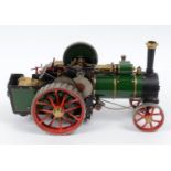 A Bassett-Lowke ¾ inch gauge scale Burrell type traction engine, spirit fired, built from a kit,