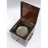 A Victorian marine chronometer, the 9.5 cm diameter silvered dial signed Charles Frodsham, 84 Strand