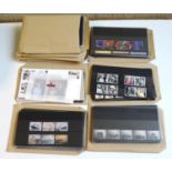 A collection of Royal Mail commemorative mint stamps