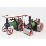 A Mamod TE1A Steam Tractor, and a Mamod SR1 Steam Roller, both boxed (2)