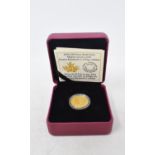 A Royal Canadian Mint $10 Maple Leaves gold coin, 2016, boxed with certificate Report GH Certificate