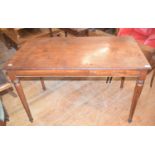 A Victorian mahogany serving table, 124 cm wide